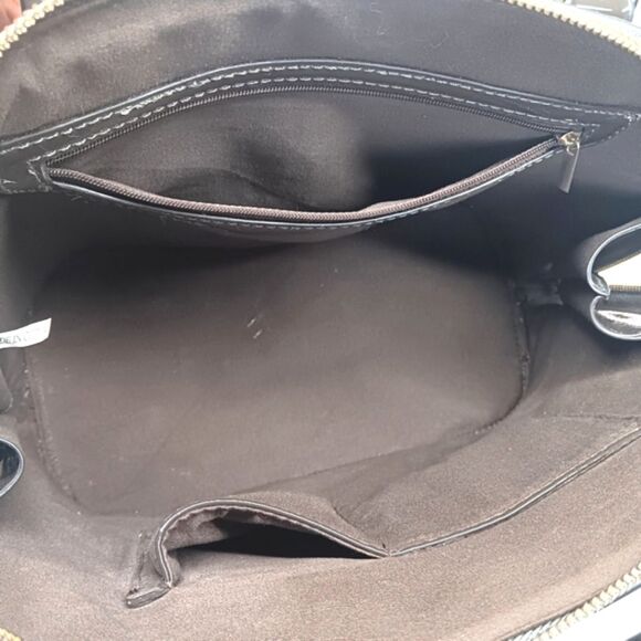 TRACY ZHOU Women's Gray Faux Leather Top Handle Satchel Structured Purse - Picture 4 of 11